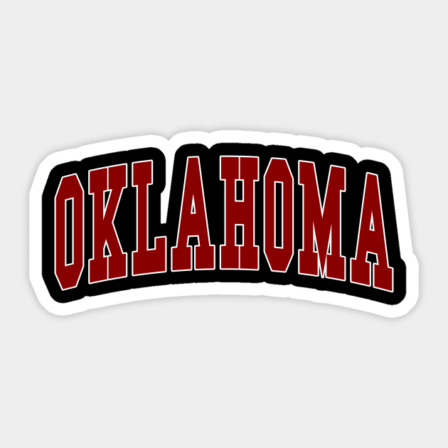 Oklahoma - college university font letters text word football basketball baseball softball volleyball hockey love fan player christmas birthday gift for men women kids mothers fathers day dad mom vintage retro Sticker by Fanboy04